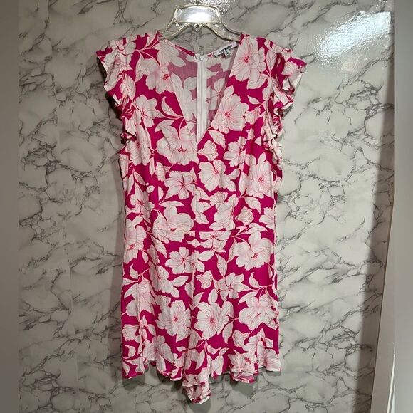 STEVE MADDEN Floral Ruffle Romper Size M - Picture 4 of 9